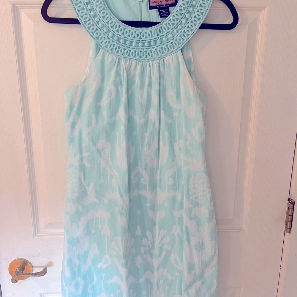 Vineyard Vines Teal Summer Dress- Size 6